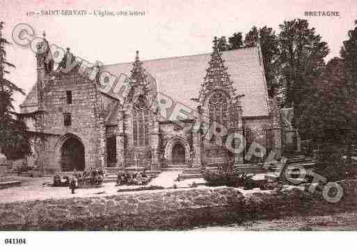 Ville de SAINTSERVAIS, carte postale ancienne