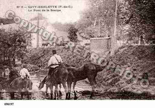 Ville de SAVYBERLETTE, carte postale ancienne