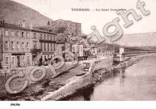 Ville de TOURNONSURRHONE, carte postale ancienne