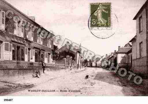 Ville de WARLOYBAILLON, carte postale ancienne