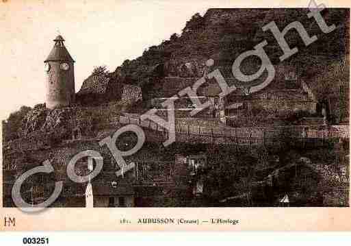 Ville de AUBUSSON, carte postale ancienne