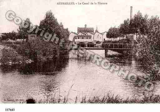 Ville de AZERAILLES, carte postale ancienne