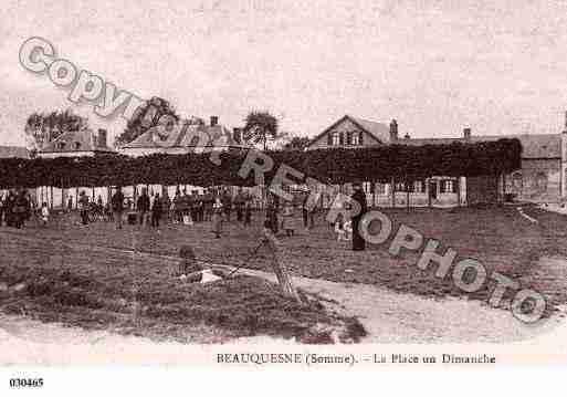 Ville de BEAUQUESNE, carte postale ancienne