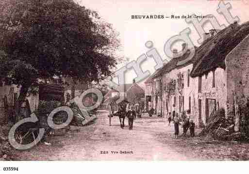 Ville de BEUVARDES, carte postale ancienne