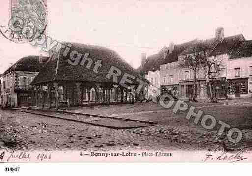 Ville de BONNYSURLOIRE, carte postale ancienne