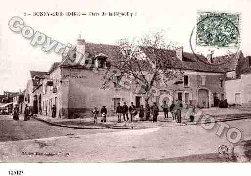 Ville de BONNYSURLOIRE, carte postale ancienne