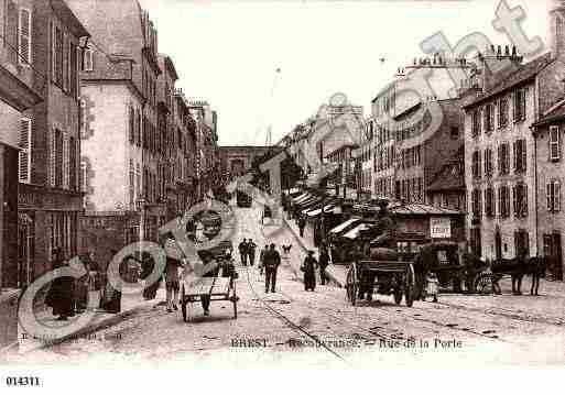 Ville de BREST, carte postale ancienne