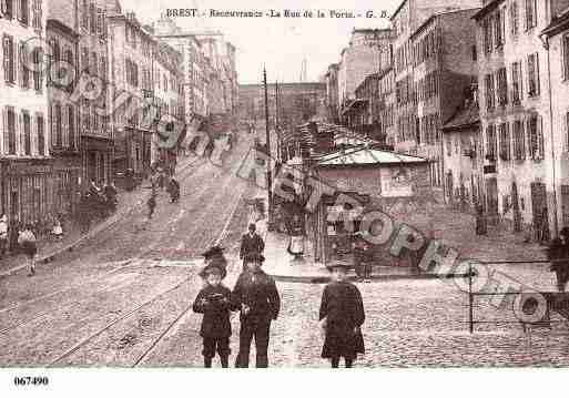 Ville de BREST, carte postale ancienne