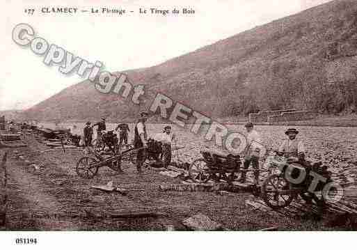 Ville de CLAMECY, carte postale ancienne