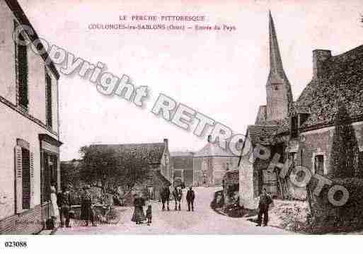 Ville de COULONGESLESSABLONS, carte postale ancienne