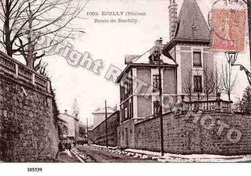 Ville de ECULLY, carte postale ancienne