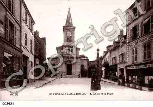 Ville de FONTENAYAUXROSES, carte postale ancienne