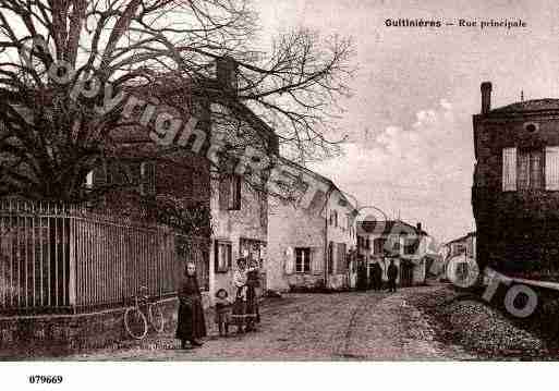 Ville de GUITINIERES, carte postale ancienne