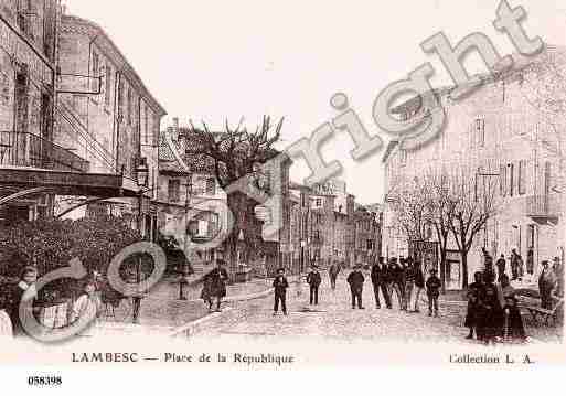 Ville de LAMBESC, carte postale ancienne