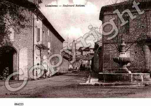 Ville de LAMBESC, carte postale ancienne