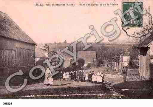 Ville de LISLET, carte postale ancienne