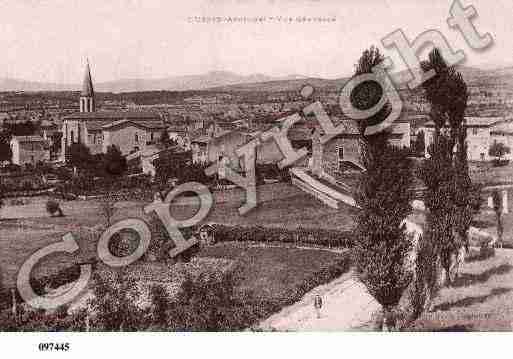 Ville de LUSSAS, carte postale ancienne