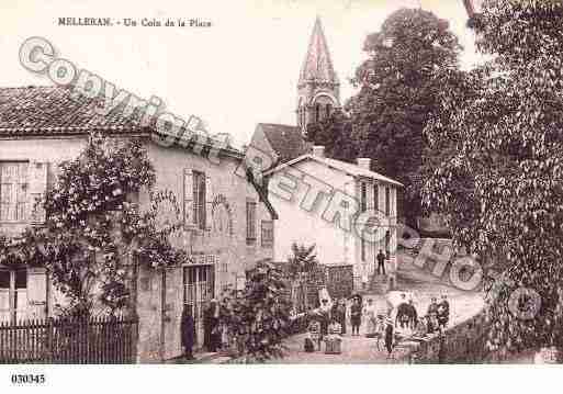 Ville de MELLERAN, carte postale ancienne