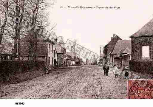 Ville de MESNILREAUME, carte postale ancienne