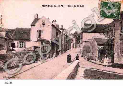 Ville de MONTGE, carte postale ancienne