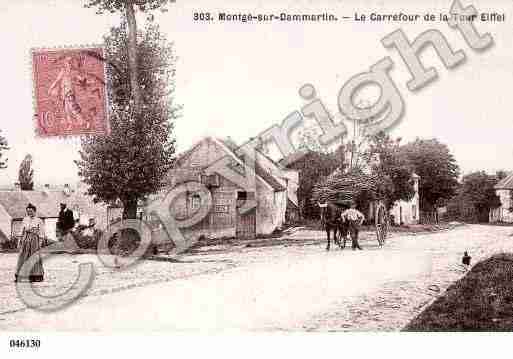 Ville de MONTGE, carte postale ancienne