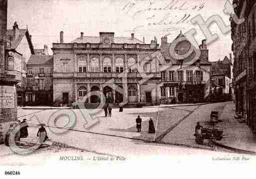 Ville de MOULINS, carte postale ancienne