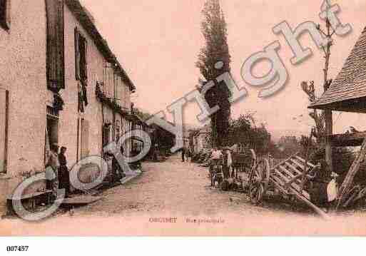 Ville de ORGIBET, carte postale ancienne