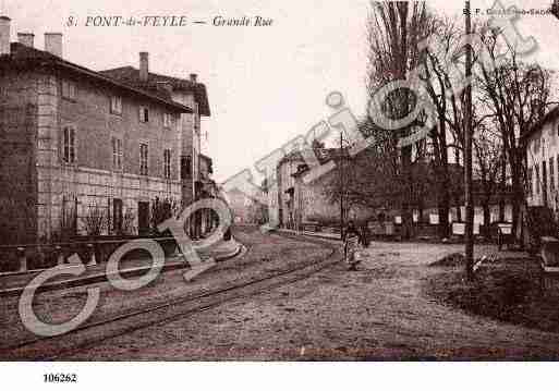 Ville de PONTDEVEYLE, carte postale ancienne