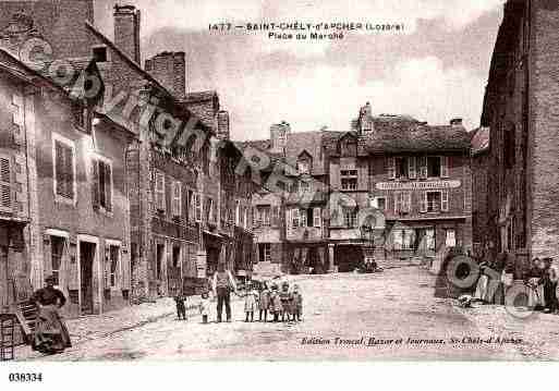 Ville de SAINTCHELYD'APCHER, carte postale ancienne