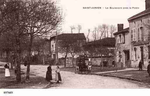 Ville de SAINTJUNIEN, carte postale ancienne