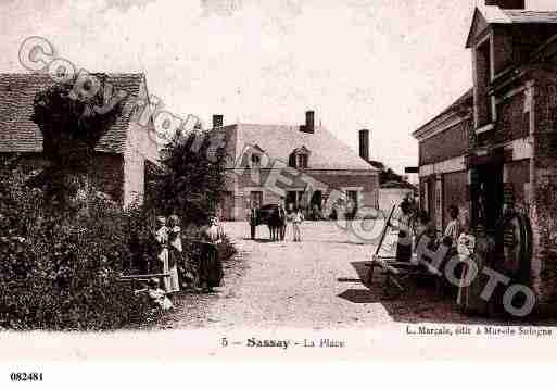 Ville de SASSAY, carte postale ancienne