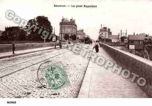 Ville de SAUMUR, carte postale ancienne