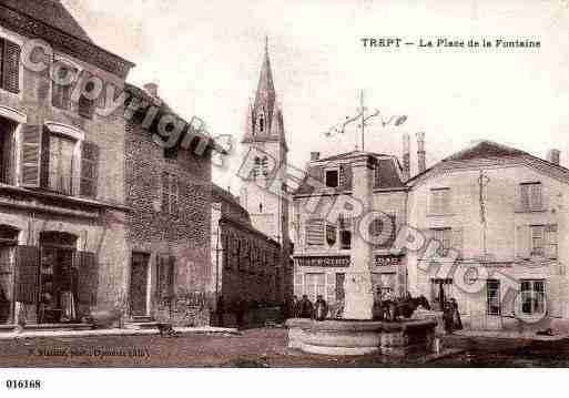 Ville de TREPT, carte postale ancienne