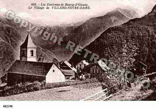 Ville de VILLARDNOTREDAME, carte postale ancienne