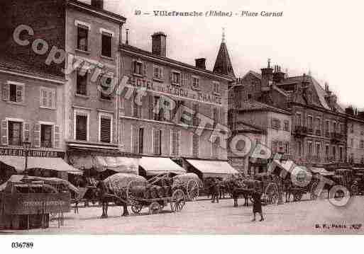 Ville de VILLEFRANCHESURSAONE, carte postale ancienne