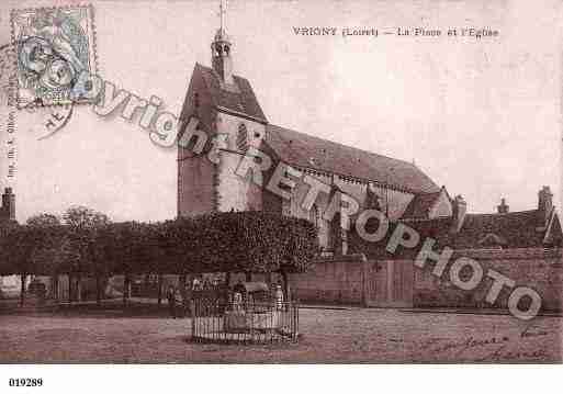 Ville de VRIGNY, carte postale ancienne