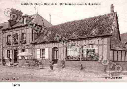 Ville de WARLUIS, carte postale ancienne