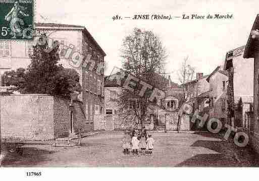 Ville de ANSE, carte postale ancienne