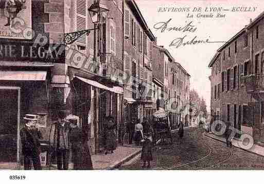 Ville de ECULLY, carte postale ancienne