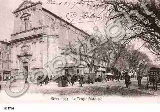 Ville de NIMES, carte postale ancienne