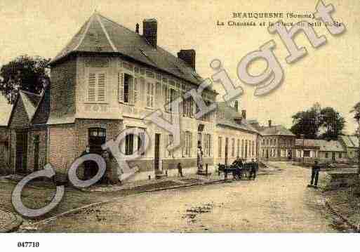 Ville de BEAUQUESNE, carte postale ancienne