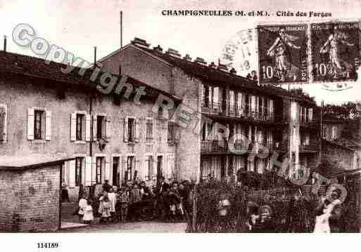 Ville de CHAMPIGNEULLES, carte postale ancienne