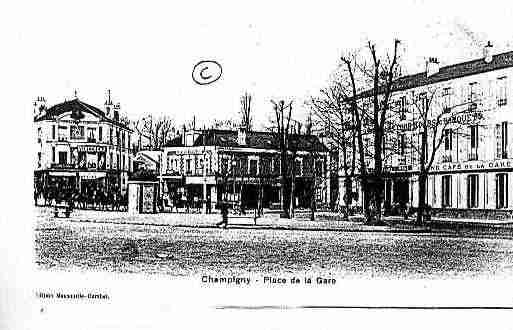 Ville de CHAMPIGNYSMARNE, carte postale ancienne