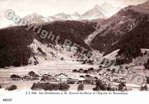 Ville de CONTAMINESMONTJOIE(LES), carte postale ancienne