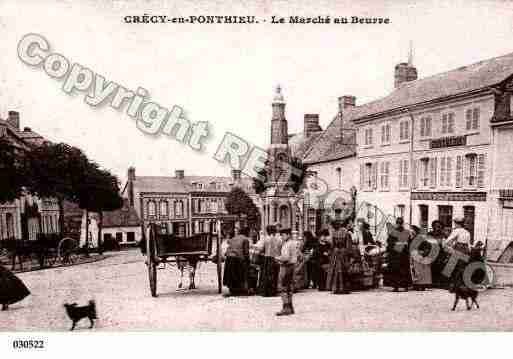 Ville de CRECYENPONTHIEU, carte postale ancienne