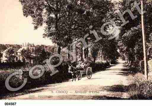 Ville de CROCQ, carte postale ancienne