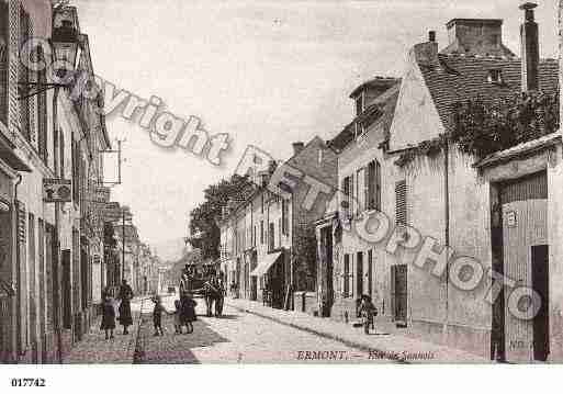 Ville de ERMONT, carte postale ancienne