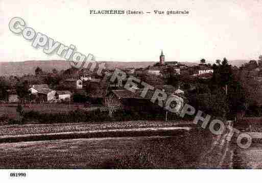 Ville de FLACHERES, carte postale ancienne