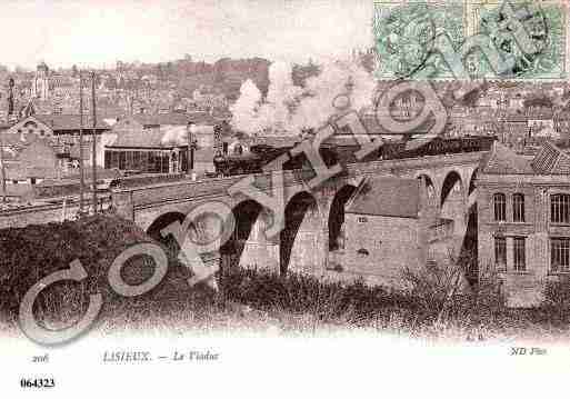 Ville de LISIEUX, carte postale ancienne