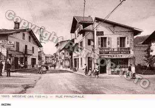 Ville de MEGEVE, carte postale ancienne